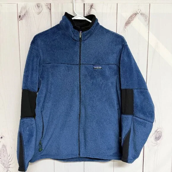 Patagonia Women’s R2 Vintage Jacket XL Blue Black USA EUC - Picture 2 of 11